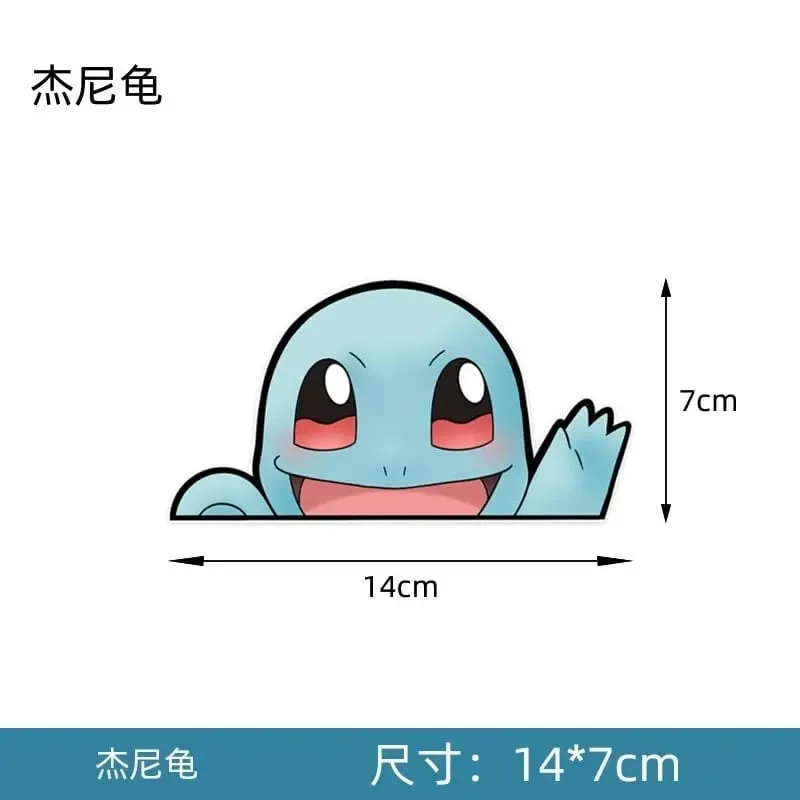 20 stile Pokemon bilklistermærker Anime figur Pikachu Gengar Eevee Charmander Sød tegneseriedukke Kreativt klistermærke Fødselsdagsgaver