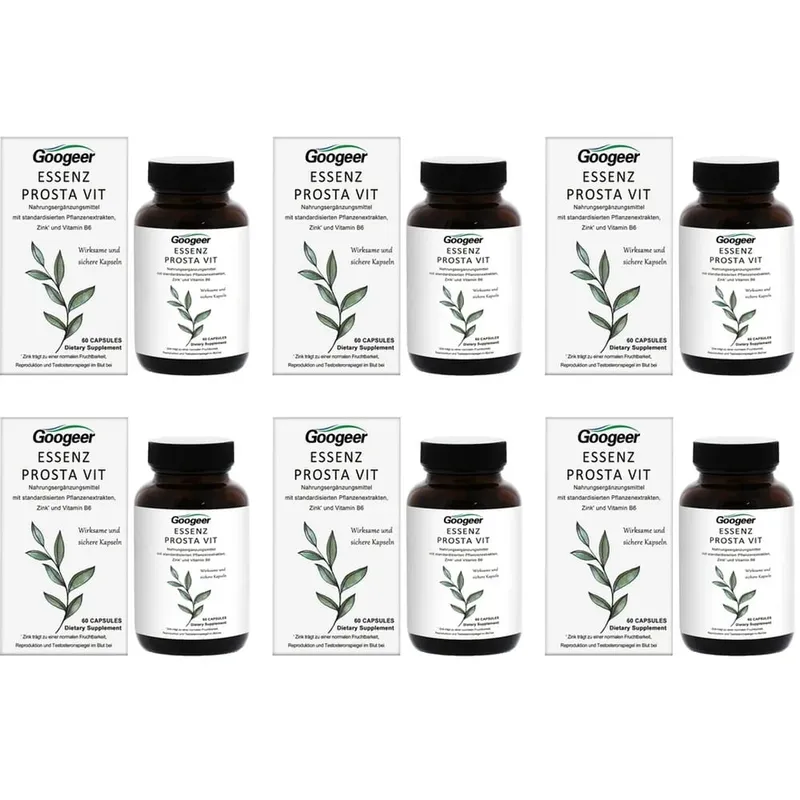 Googeer Prosta Vit Essenz Capsules for Men Bladder & Urinary Tract Health Support with Zinc Vitamin B6 Saw Palmetto 60 Count — image 11