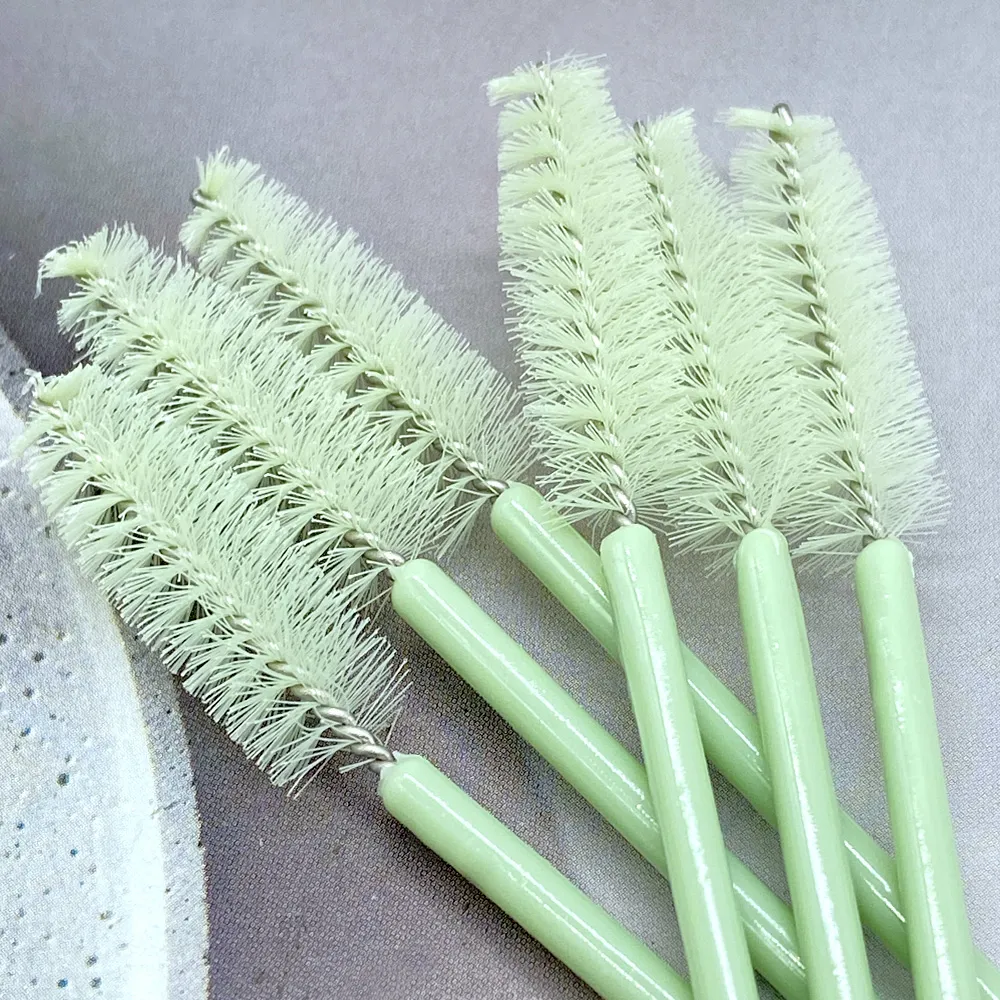 Zanse 50/500pcs Eyebrow Eyelash Brushes Eyelash Spoolies Mascara Wands Applicator for Eyelash Extension Makeup Tool