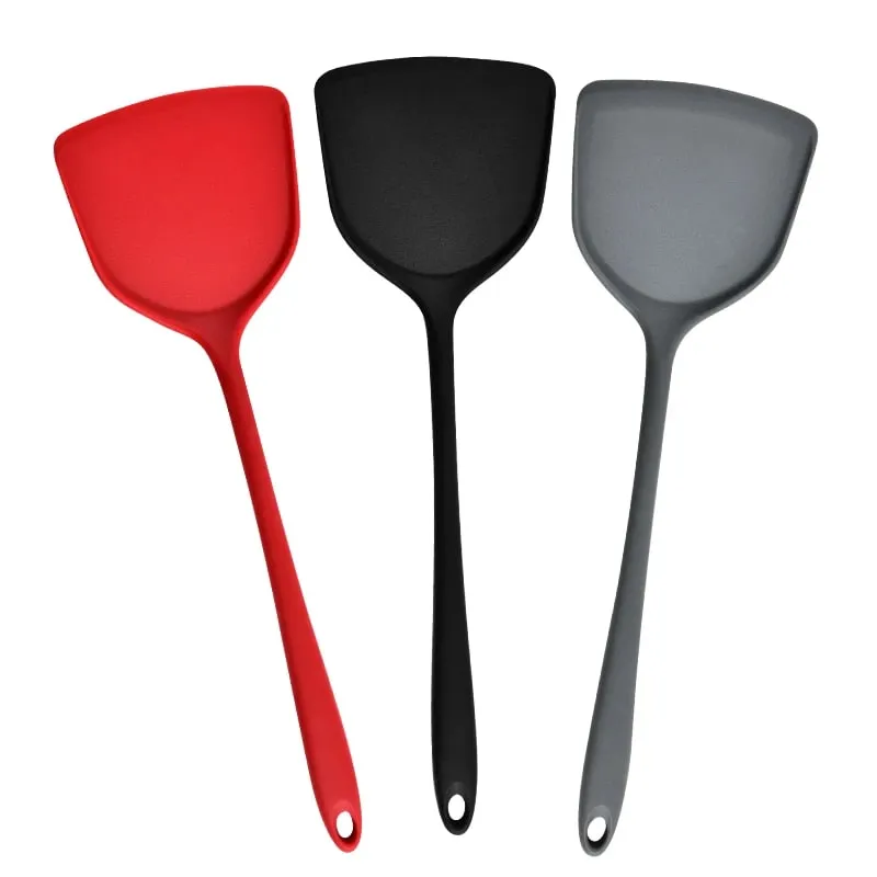 All-in-one silicone spatula kitchen items heat resistant non-stick frying pan spatula household silicone Chinese spatula