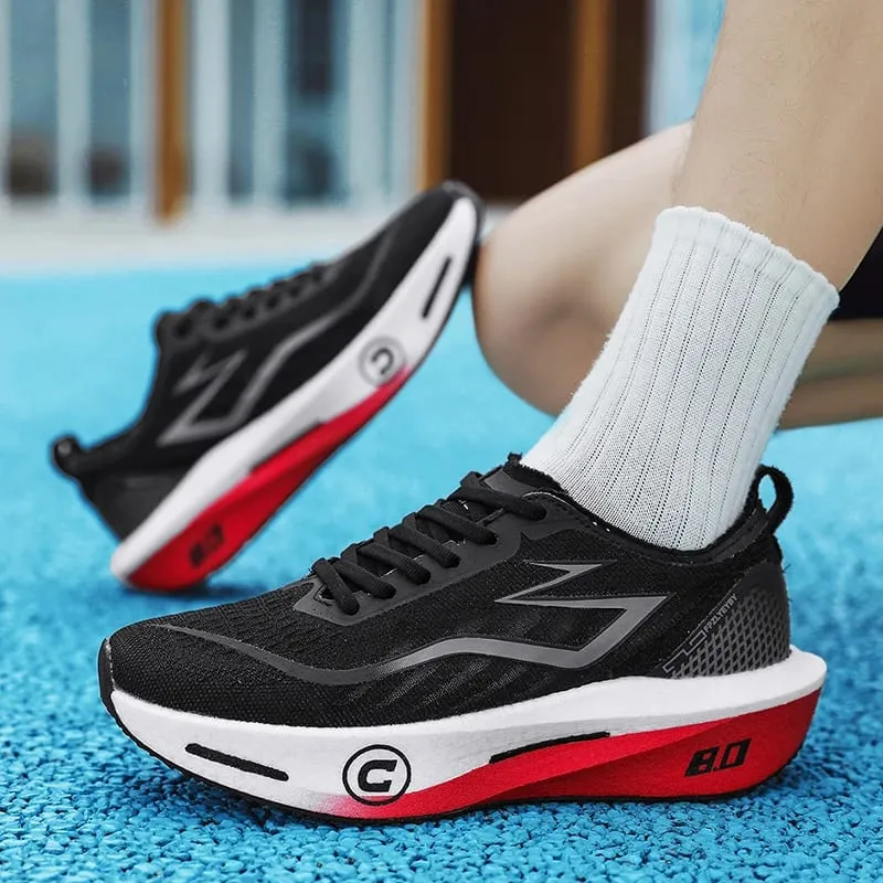 Marathon Running Shoes Men Carbon Board Speciality Sports Breathable Men's Comfortable Athletic Sneakers Casual Walking Shoes — image 6