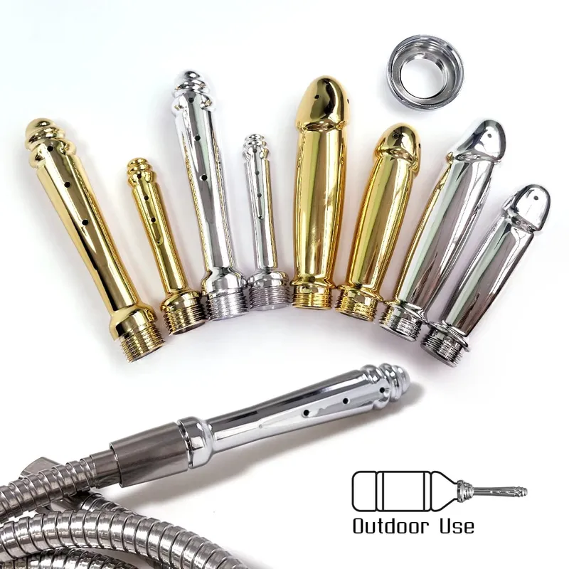 ABS anal vaginal douche Conversion head for outdoor use Posterior chamber irrigation multi-function plug-in shower sex toys — image 4