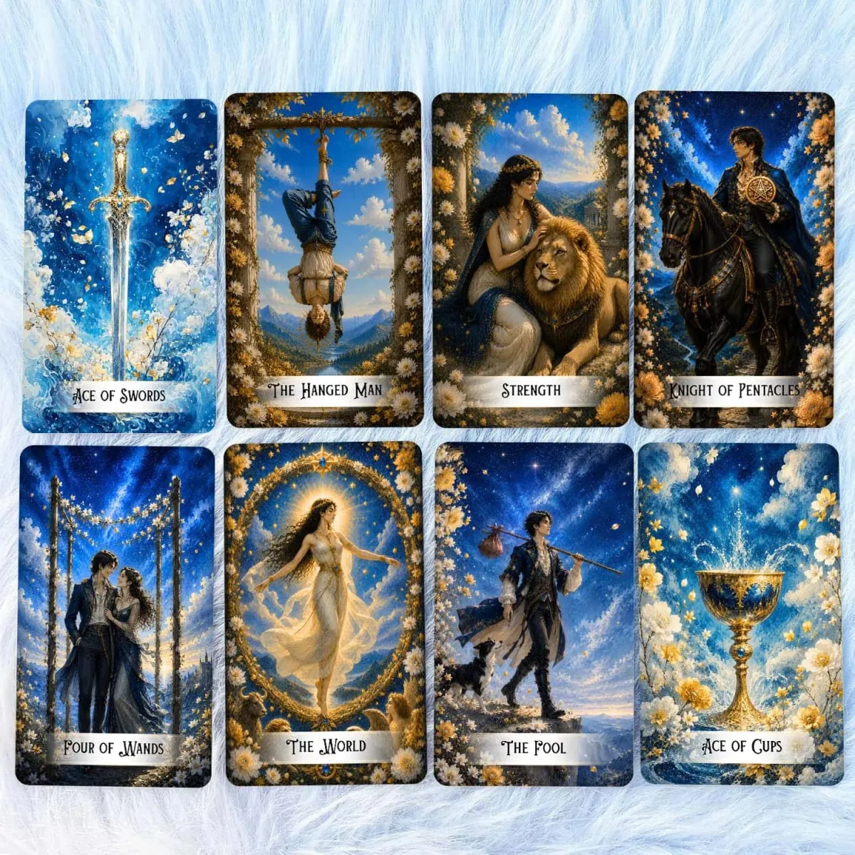 78 ไพ่ทาโรต์ 13x8 ซม. Stellar Veil Tarot Deck กระดาษคู่มือการออกแบบสัญลักษณ์ที่ไม่ซ้ำกัน Tarot Experience การ์ดเกม