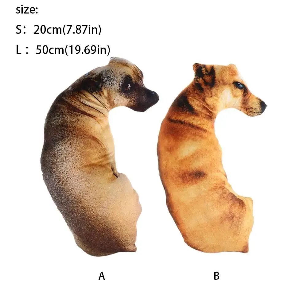 Dễ thương 3D giống như thật Động vật Ném Gối Sang trọng Sáng tạo Chó Gối Đệm mềm Văn phòng — image 10