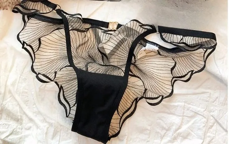 Womens French Lace Bra Set Ultra Thin Embroidery Hollow Minimizer Brassiere Sheer Lingerie Underwear Soft Comfortable 32 to 38 — image 11