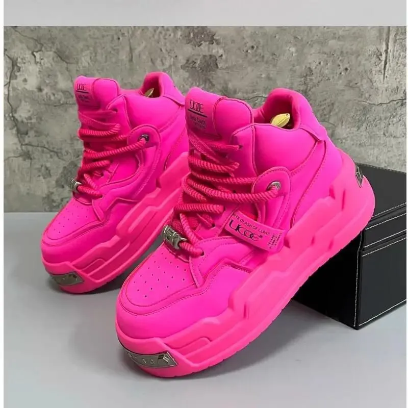 Platform na Non-slip Man Walking Sneakers Magaan na Panlalaking Running Shoes Breathable Platform na Sport Shoes Fashion Men Casual Shoes