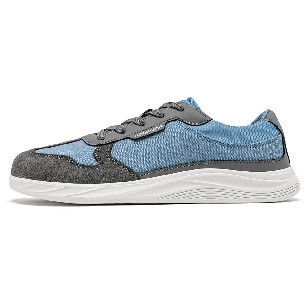 Homens Mulheres Sapatos De Biqueira Larga | Sapatilhas minimalistas de lona de couro artificial, leve, casual, com cadarço, sapato de caminhada — image 11