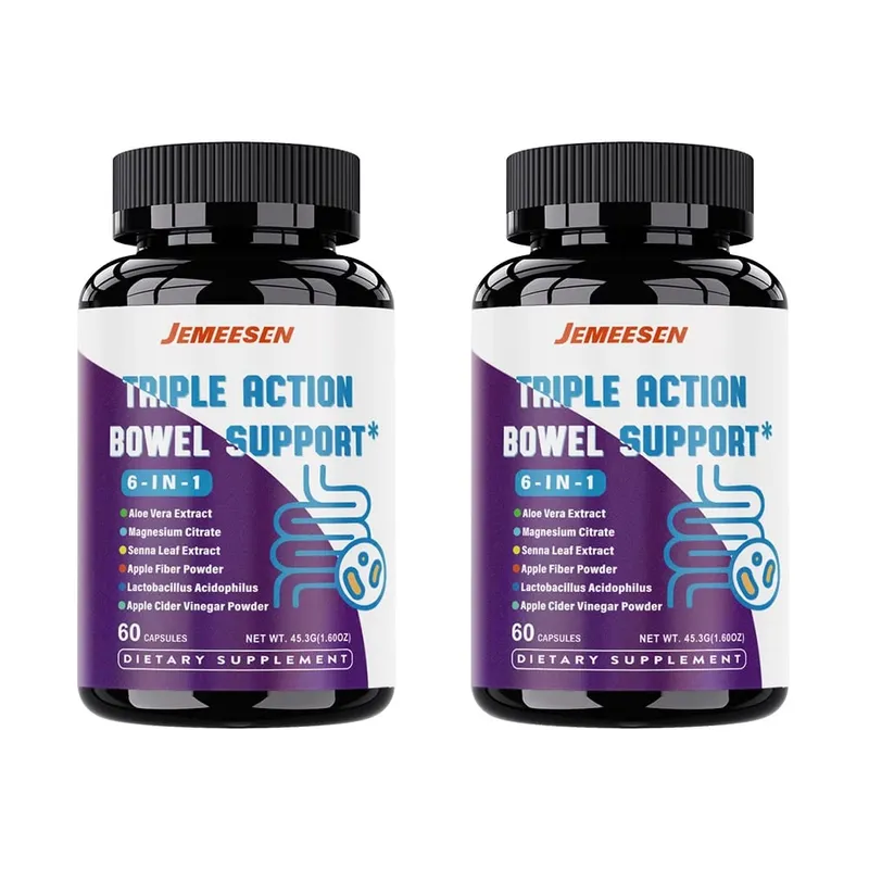 Intestinal Supplements with Psylium Husk Powder Apple Cider Vinegar Promotes Intestinal Health Metabolism Digestive Health