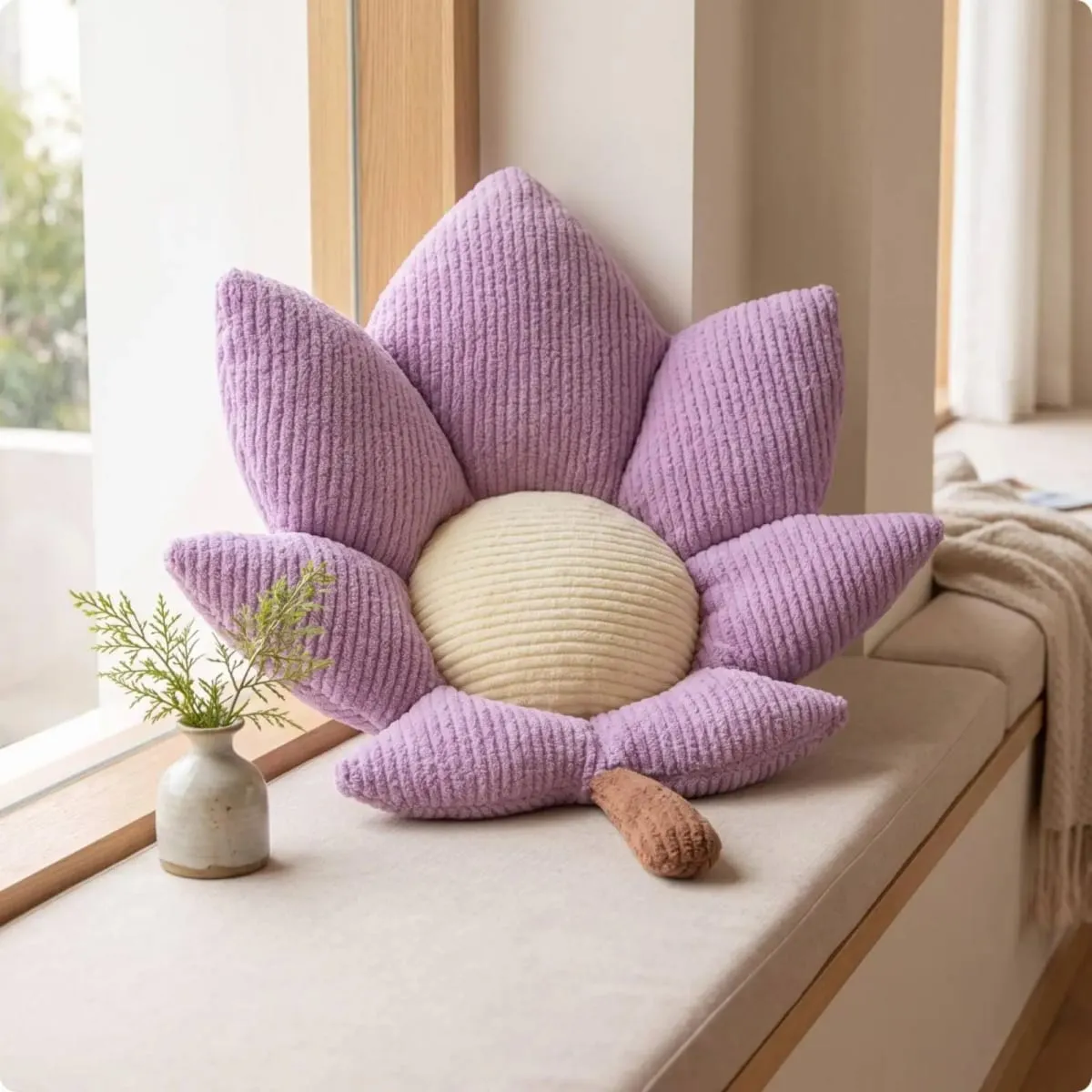 Maple Leaf Cushion Plush Stuffed Seat Cushion Decorative Pillow for Chair Sofa Floor Cushion Cozy Home Autumn Accent