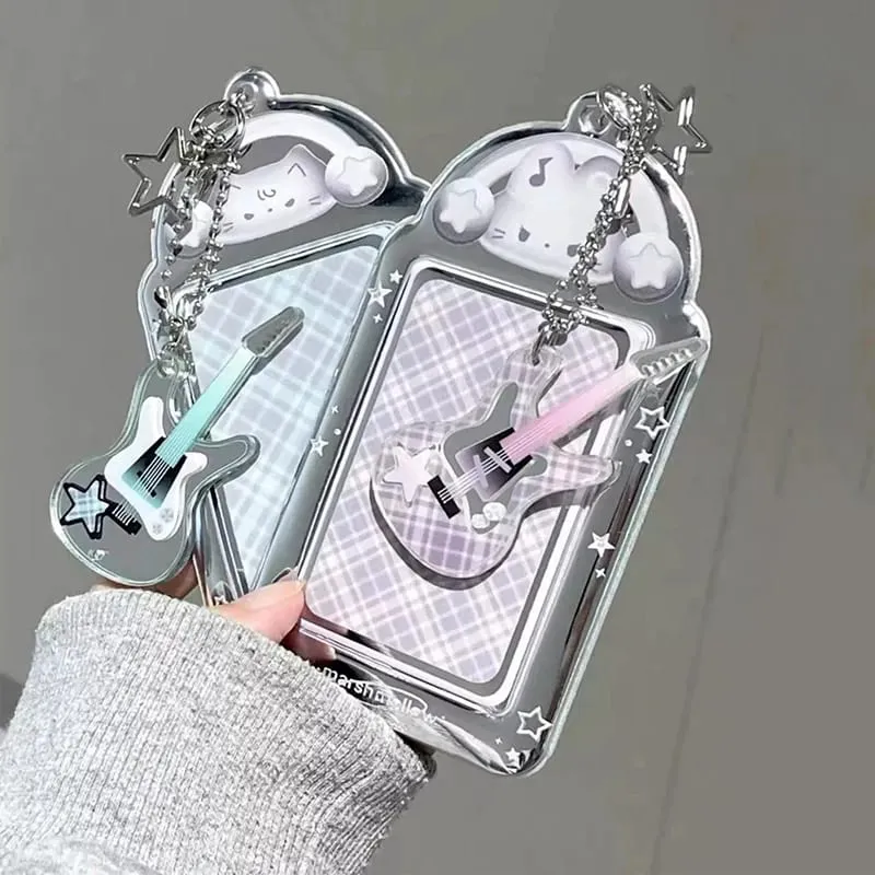 Cute Photocard Keychain Case - Clear PVC Card Holder with Key Ring for Backpack Protective Display Sleeve for Idol Photo Gift for Fans Collectors — image 5