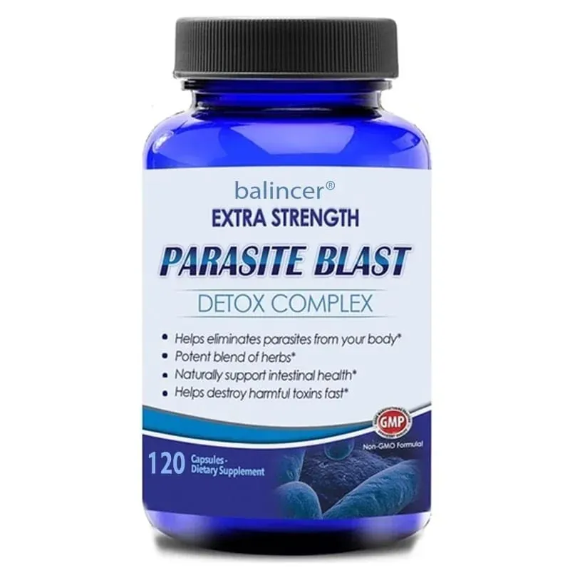 Parasite Detox Body Cleansing Complex with Cranberry Zinc & Garlic Support Cleansing Gut Health Improve Immunity Supplement