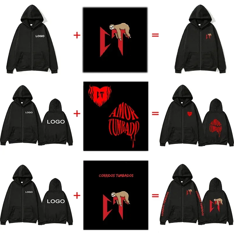 사용자 정의 인쇄 지퍼 후드 남성 패션 긴 소매 지퍼 업 스웨터 여성 캐주얼 성격 Hoody 풀오버 Sudadera