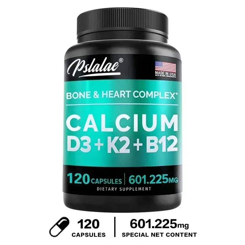 カルシウム 600 Mg ビタミン D3 K2 B12 サプリメント - 女性と男性に心臓の骨と免疫力をサポートしますサプリメント