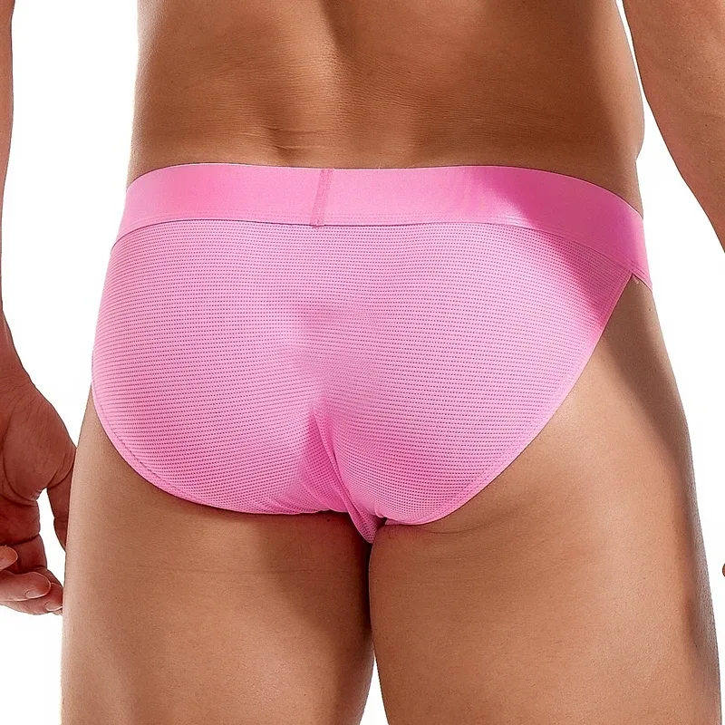Jockmail Mans Underwear Gay Brief Nylon Mesh Sexy Low Waist Ropa Interior Hombre Letter Embroidery Sissy Panties Male Lingerie — image 10