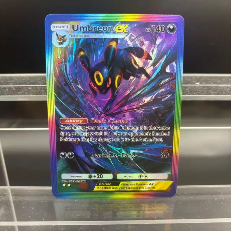 DIY POCKET Collection Cards Umbreon Espeon ex Self Made Single Card Classic Game Anime Card Gift Toy — image 3