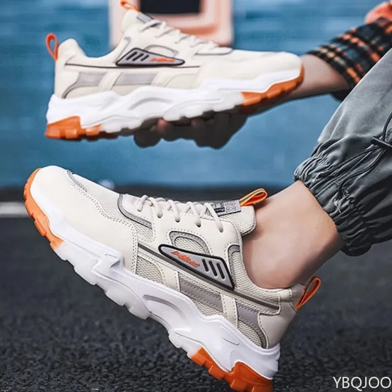 Versatile sports shoes new spring autumn breathable running shoes thick soled shoes fashionable casual comfortable men's shoes — image 5