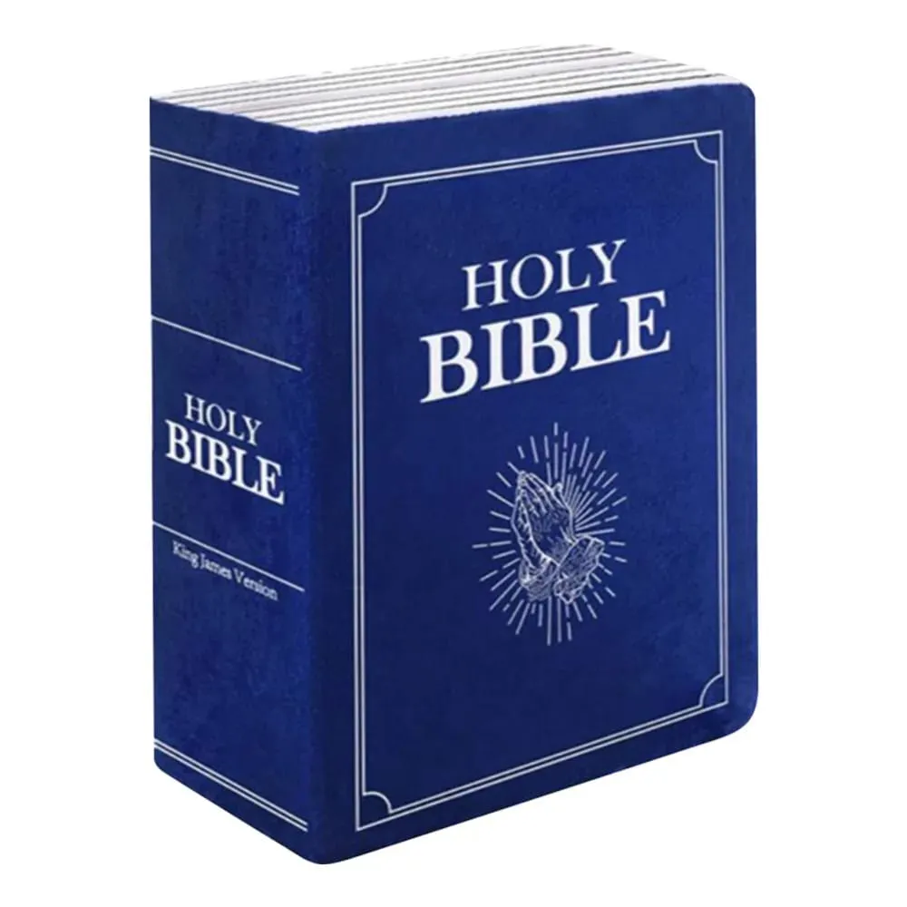 Living Room Realistic Looking Bible Pillow Sofa Cushion Home Decor Bible Throw Pillow Cutest Bible Cushion Christmas Present — image 10