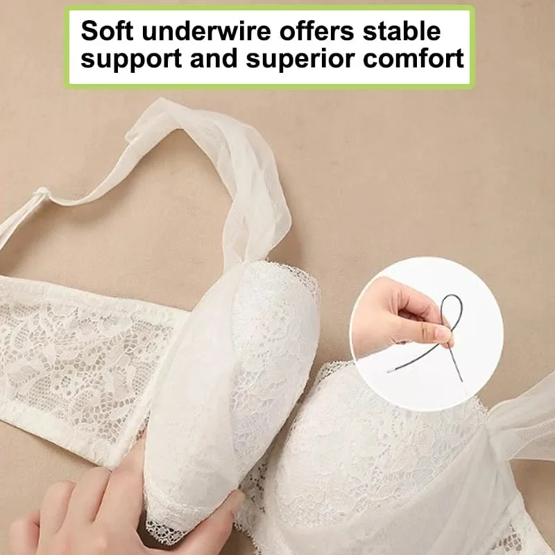 Women French Lace Minimizer Bra For Large Bust Anti Sagging Full Coverage Plus Size Underwire Bra Gathering Support Lingerie — image 5