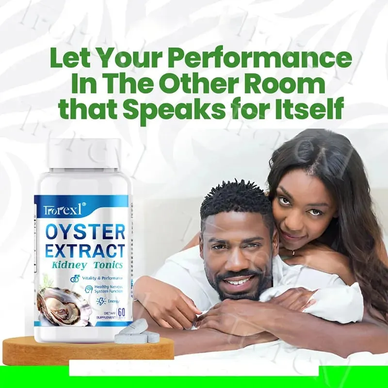 Oyster Extract - Supplement for Men Boosts Performance Supports Vitality Enhancing Extra Strength 60 Tablets — image 1
