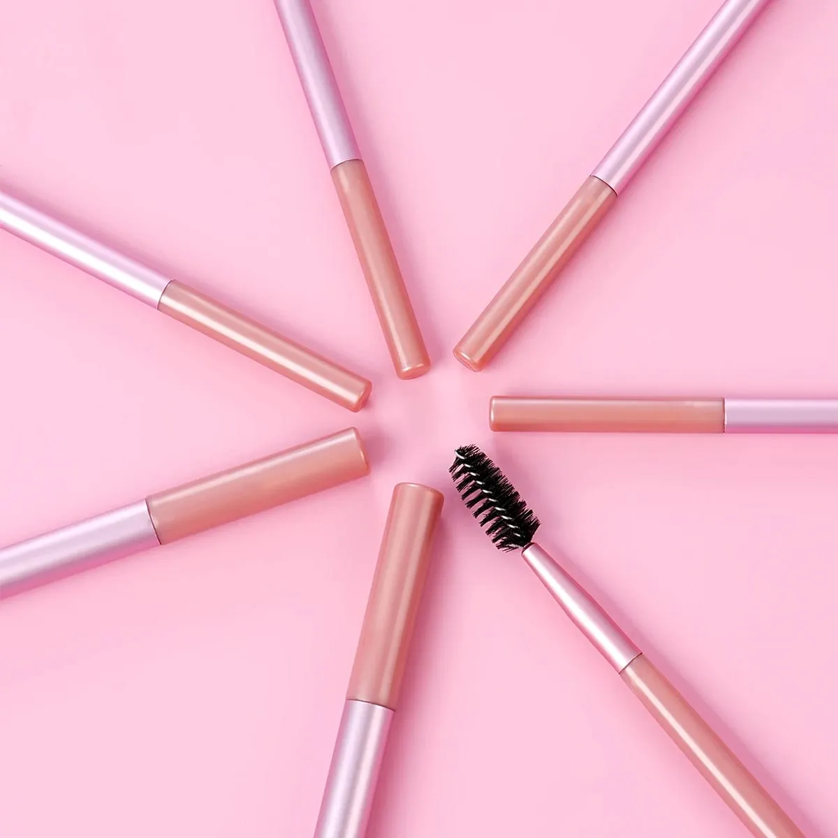 9 PCS Makeup Brush Set Soft Bristles Include Professional Eye Makeup Brushes Eyebrow Razor Silicone Eyeliner Stencils