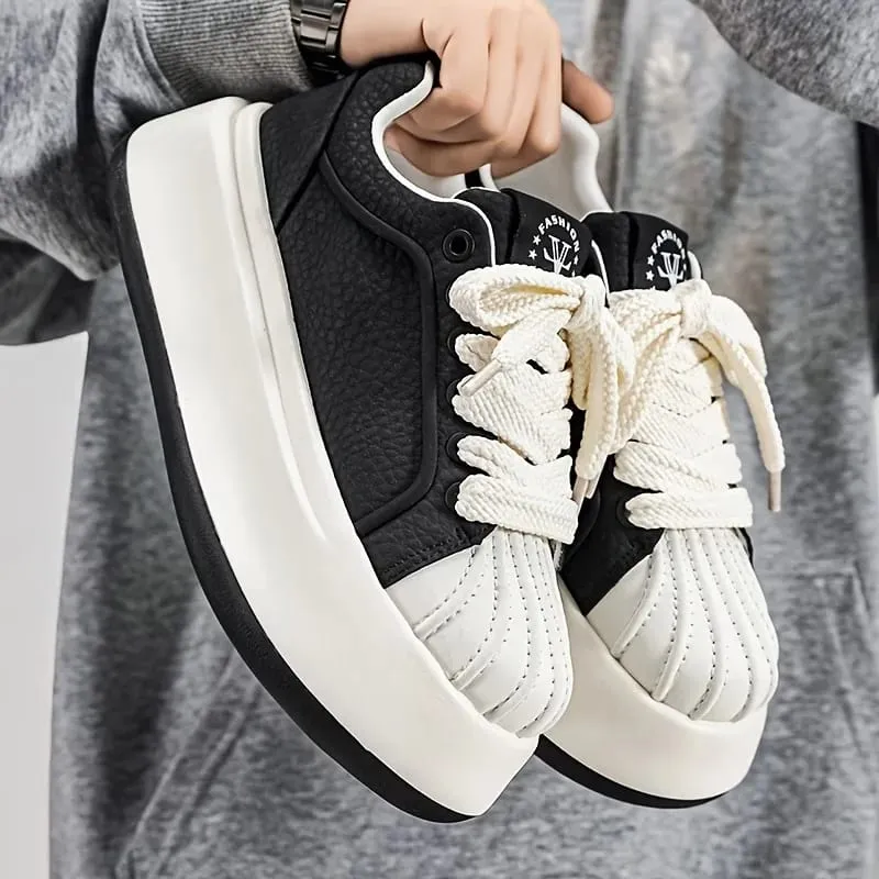 New Men'S Thick-Soled Height-Increasing Comfortable Lightweight Versatile Shoes Trendy And Minimalist Casual Sports Footwear — image 5