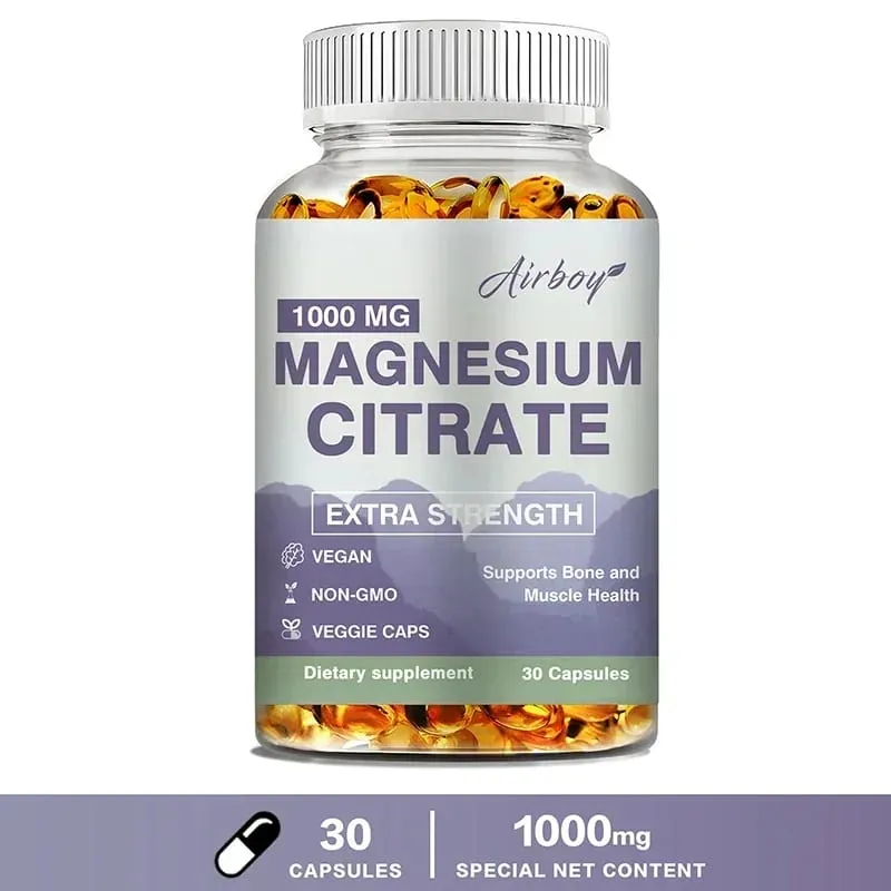 Magnesium Citrate - Supplement para sa Stress Relaxation Bone Sleep Kalusugan ng Puso Nerve Muscle at Metabolism
