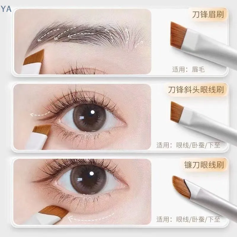 【SA】1/3/7/9 Eye Makeup Brushes Set Blade Eyeliner Brush Oblique Head Ultra-Fine Eyeshadow Brush Detail Brush Suitable For Makeup