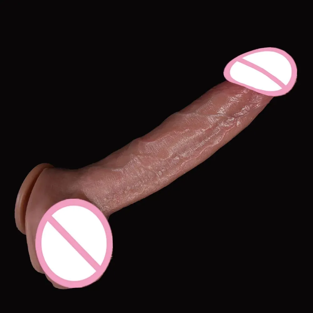 Ruddy Glans Ereksi Dildo Kulit Lembut Penis Besar dengan Harga Murah Wanita Masturbasi Dewasa Strapon Suction Cup Anal Mainan Seks untuk Wanita Pijat — image 4