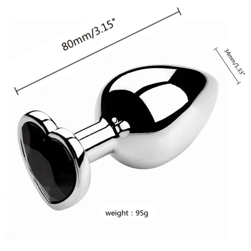 3 Sizes Metal Anal Plug Jewelry Base Beginner To Expert Butt Plug Tail Female Male Adult Toys Dildos Adult Sex Toys Couples