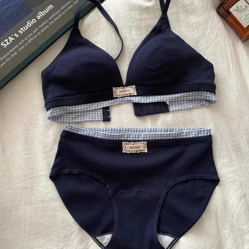 Lucky Red Underwear Set Women Cotton Push Up Bra Boost Bust Tightening Lingerie Hot Sale Comfort Breathable Bestseller 32-38 Set