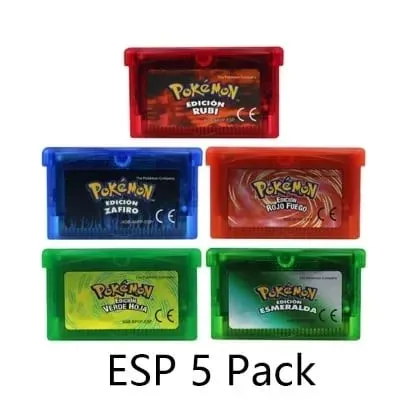 GBA Video Game Cartridge Console Card Pokemon Emerald Ruby FireRed LeafGreen Sapphire Multi-language for GBA/NDS