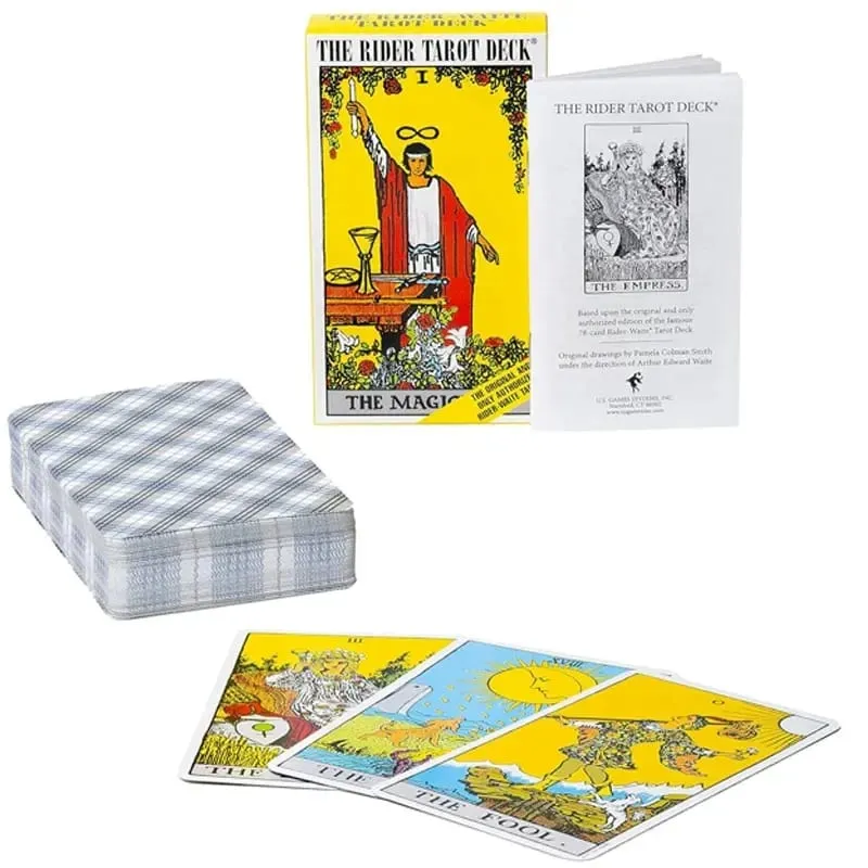 English/Spanish Version Classic The Rider Tarot Card Prediction Divination Board Game Toy Holiday Games Waite Tarot Deck Booklet — image 6