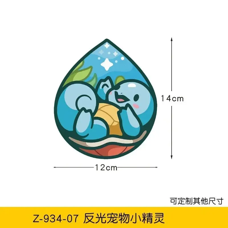 20 stile Pokemon bilklistermærker Anime figur Pikachu Gengar Eevee Charmander Sød tegneseriedukke Kreativt klistermærke Fødselsdagsgaver