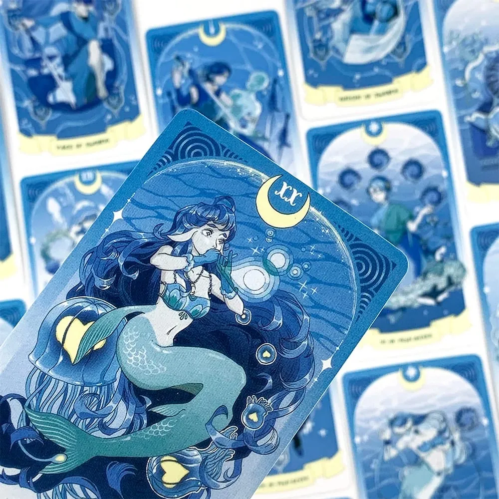 Sea in Moonlight Tarot Cards 78 Card English Version Divination Board Games Perfect for Emotional Healing & Intuitive Reading — image 5