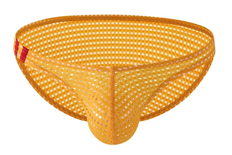 Mannen Slips Zomer Ademende Gaten Ondergoed U Bolle Dunne Lage Taille Heren Ondergoed Slips Slip Onderbroek Calzoncillos