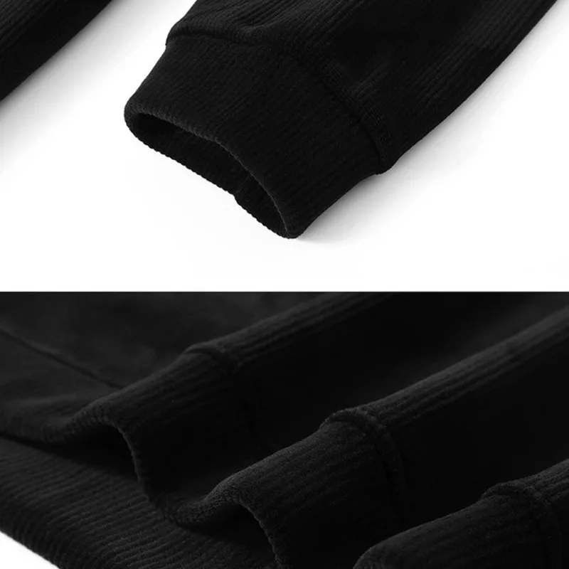 Extra Big Size Men's Sweatshirt Half Zip Pullover Corduroy Fleece Plus Large 6xl 7xl 8xl 9xl 10xl Autumn Winter Warm Casual Top — image 19