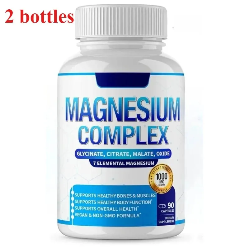 Magnesium Supplement 1000mg 7 in 1 Complex with Glycinate Citrate Malate Taurate Supports Muscle Relaxation Sleep Support 90 Ct — image 8