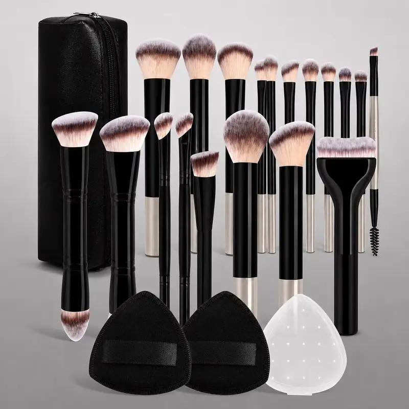 13/17/22pcs Makeup Tool Set Professional Makeup Brush Set Makeup Bag Makeup Accessories Foundation Brush Blush Brush. — image 1