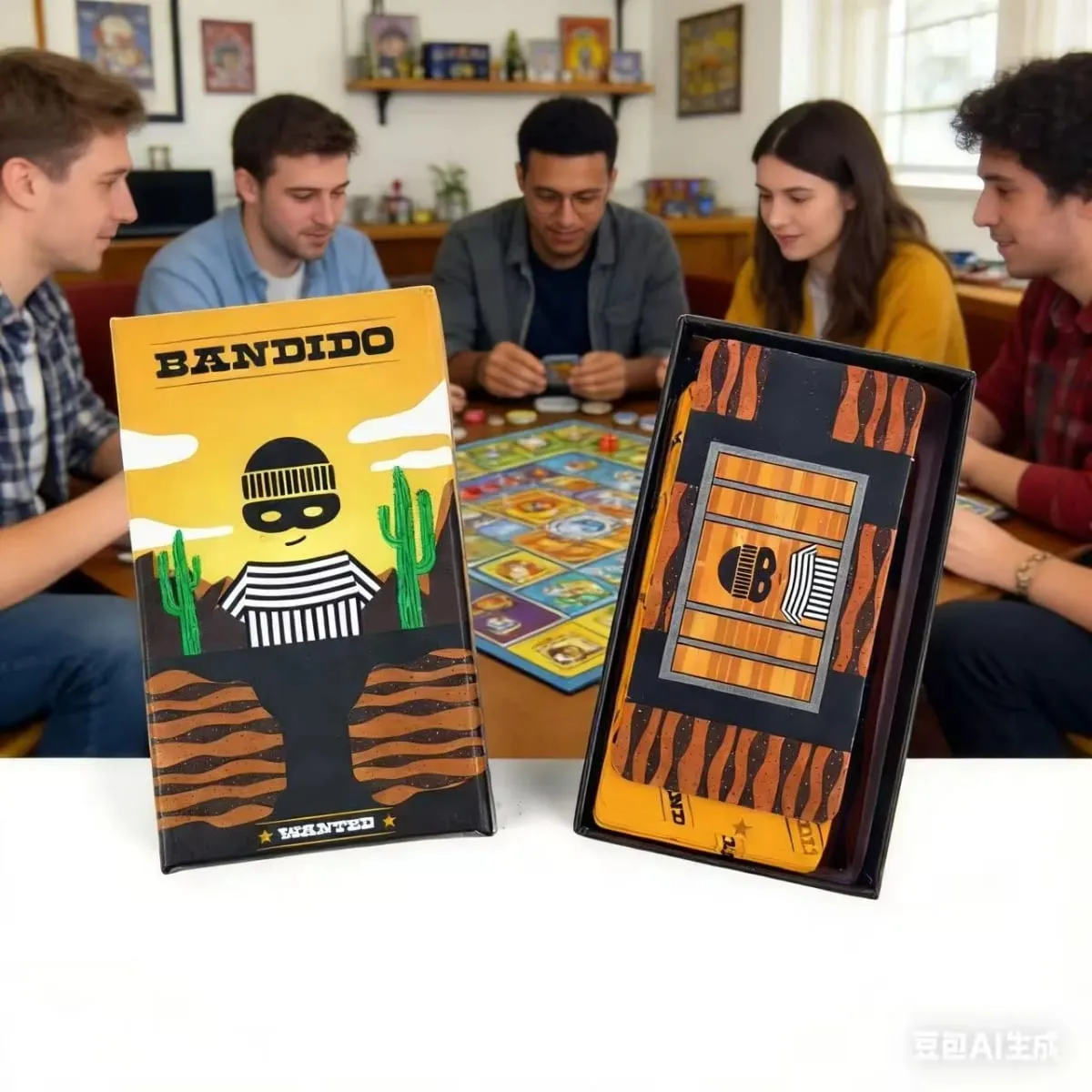 2026 Hot Bandido Bandida Board Game 1-4 Players Strategy Puzzle Card Game For Kids & Adults Party Family Fun Strategy Game — image 2