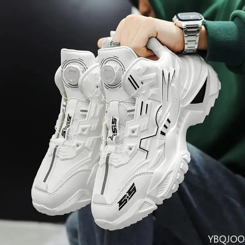 Spring new breathable running shoes fashionable versatile anti slip shoes casual comfortable height increasing men's sneakers