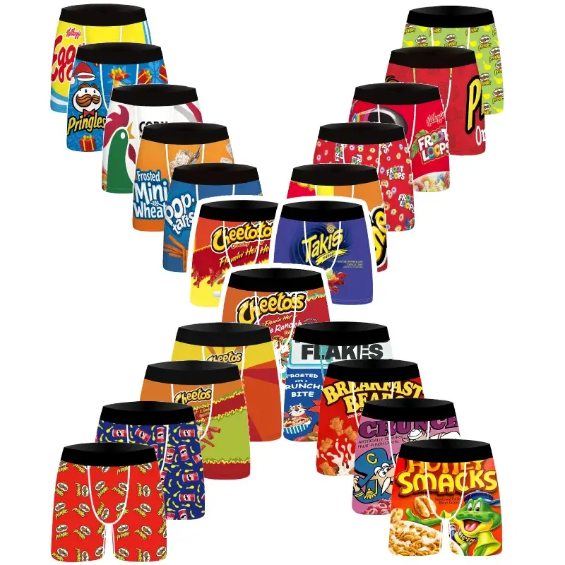3-Pack Fashionable Men's Boxer Shorts, Comfortable, Soft, Fashionable, Printed, Casual and Versatile Men's Underwear 3256813065858825 — image 7