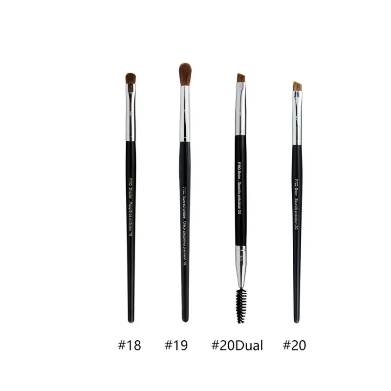 4pcs/set Pro Allover Eye Shadow Makeup Brushes Lip Brow Precision Concealer Blending Domed Crease Smudge Highlight Make Up Brush