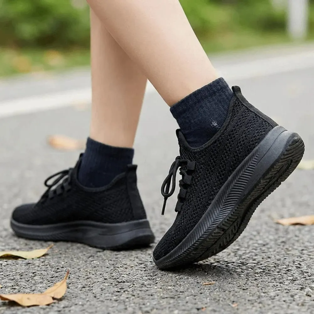 Åndbare mænds afslappede sneakers Slidbestandige anti-skrid sportssko blødsålede snørebånd Slip-on mode sneaker — image 3