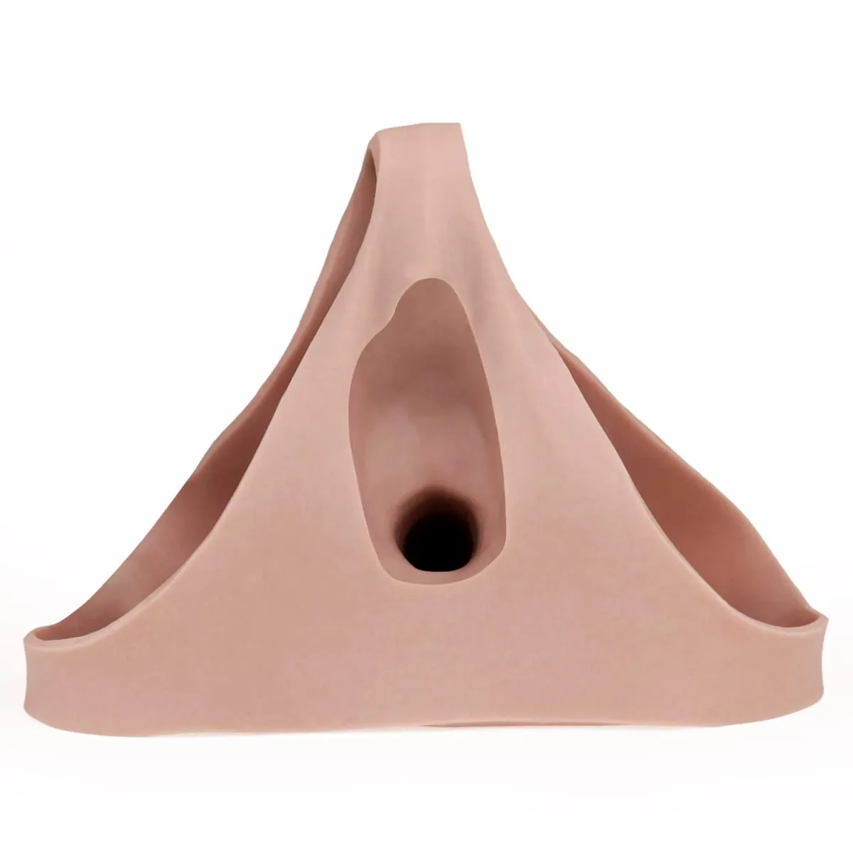 Cintura alta realista pênis manga насадка на член cinta em calcinha vibrador oco silicone extensor pau brinquedo sexual para homem — image 4