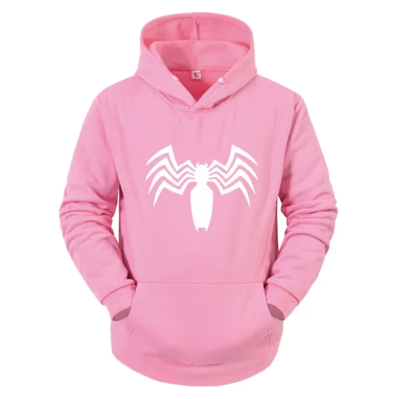 2026 Autumn and Winter New Men's Hoodie Street Fashion Spider Print Sportswear Women's Fleece Casual Fun Hoodie Men's Wear — image 12