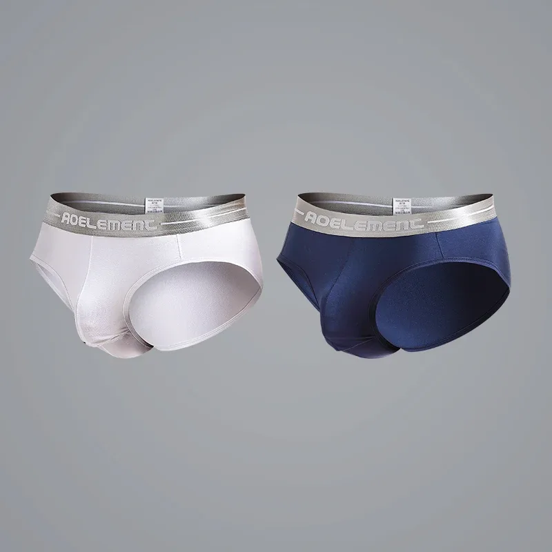 1pc Modal capsule lift U convex men's underwear bullet separate ice silk capsule pouch briefs — image 4
