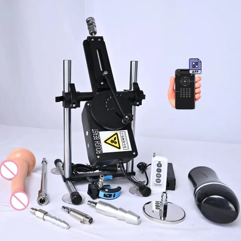 Rough Beast A5/A6 70W Sex Machine with APP Control Automatic Masturbation Dildo for Couples Women Men Adult Erotic Toys Sextoy