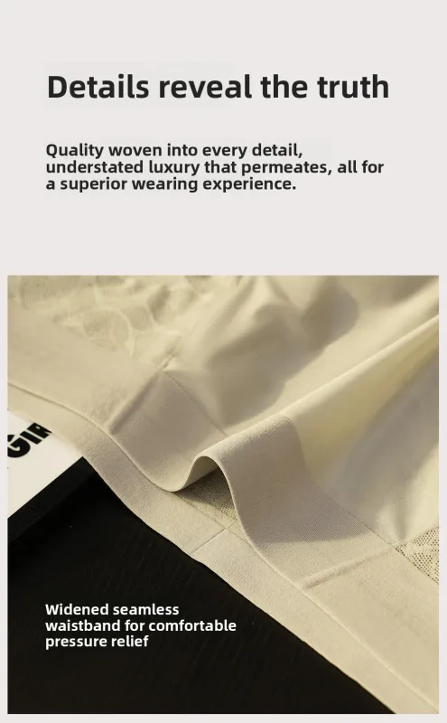 Seamless Jacquard Men Triangle Underwear Ice Silk Thin Breathable Panties Quick Drying Briefs Male Sexy U Bulge Pouch Underpants — image 20