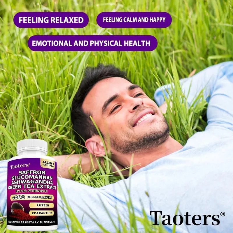 Saffron Supplements with Ashwagandha - Mood Balance Stress Relief & Mental Clarity – Cortisol Support for Women & Men — image 2