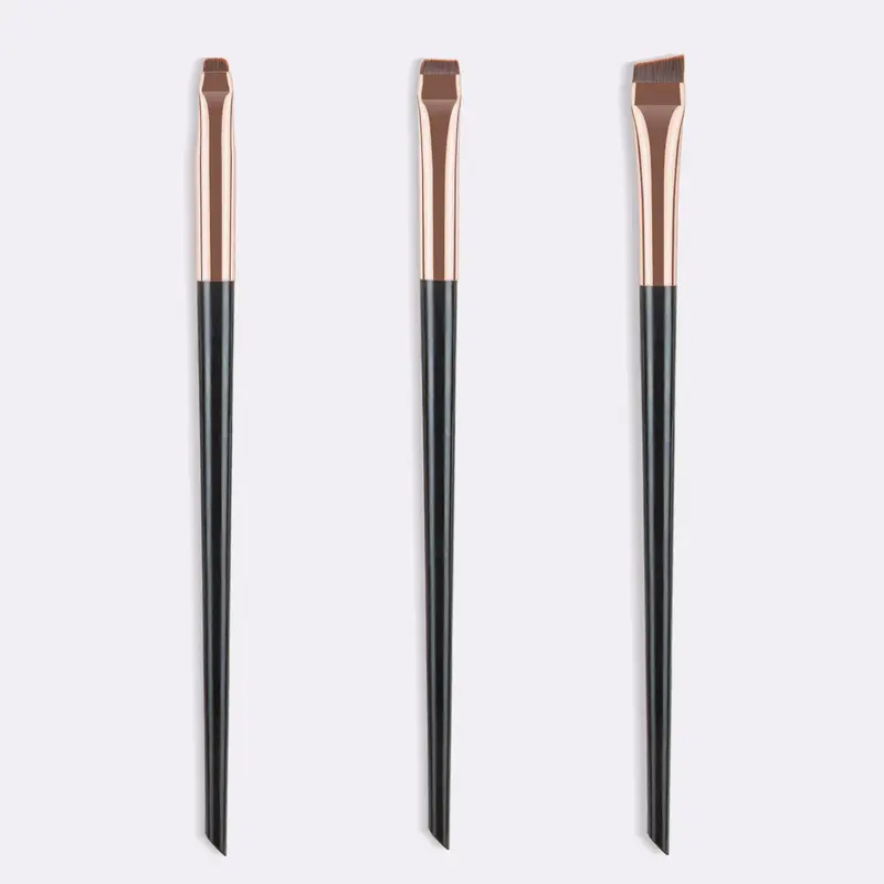 Pincel delineador de ojos, pinceles para tinte de cejas, juego de pinceles para cejas, punta en ángulo fino, tinte inclinado, maquillaje plano ultrafino, ojos Premium — image 1